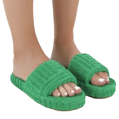 Embossed Cotton Slippers