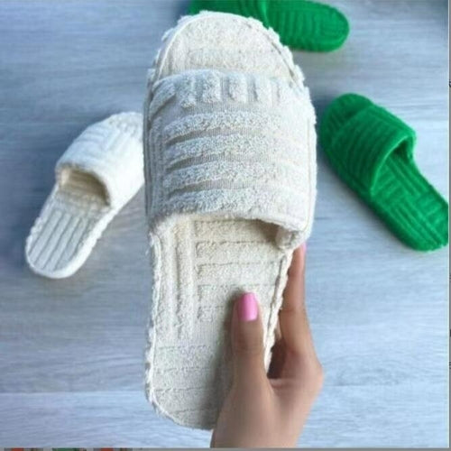 Embossed Cotton Slippers