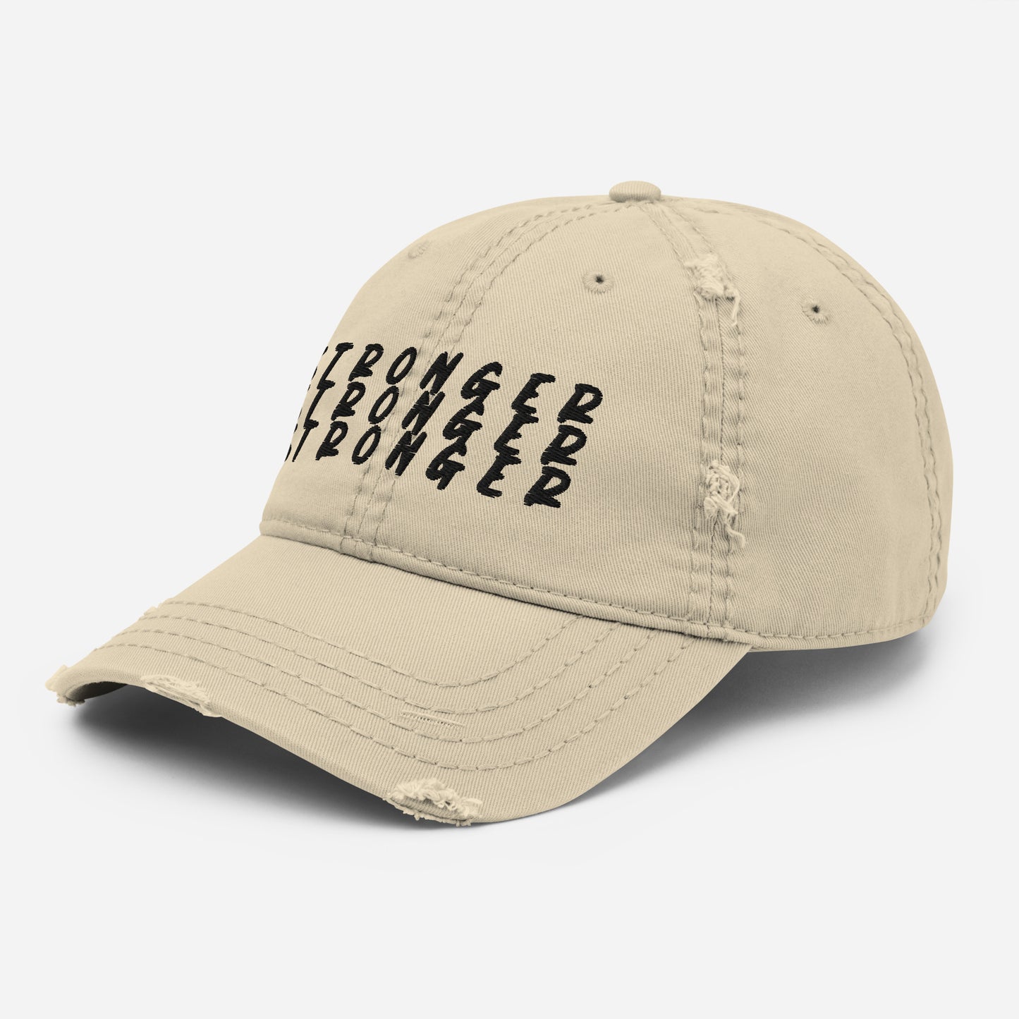 "Stronger"  Distressed Hat